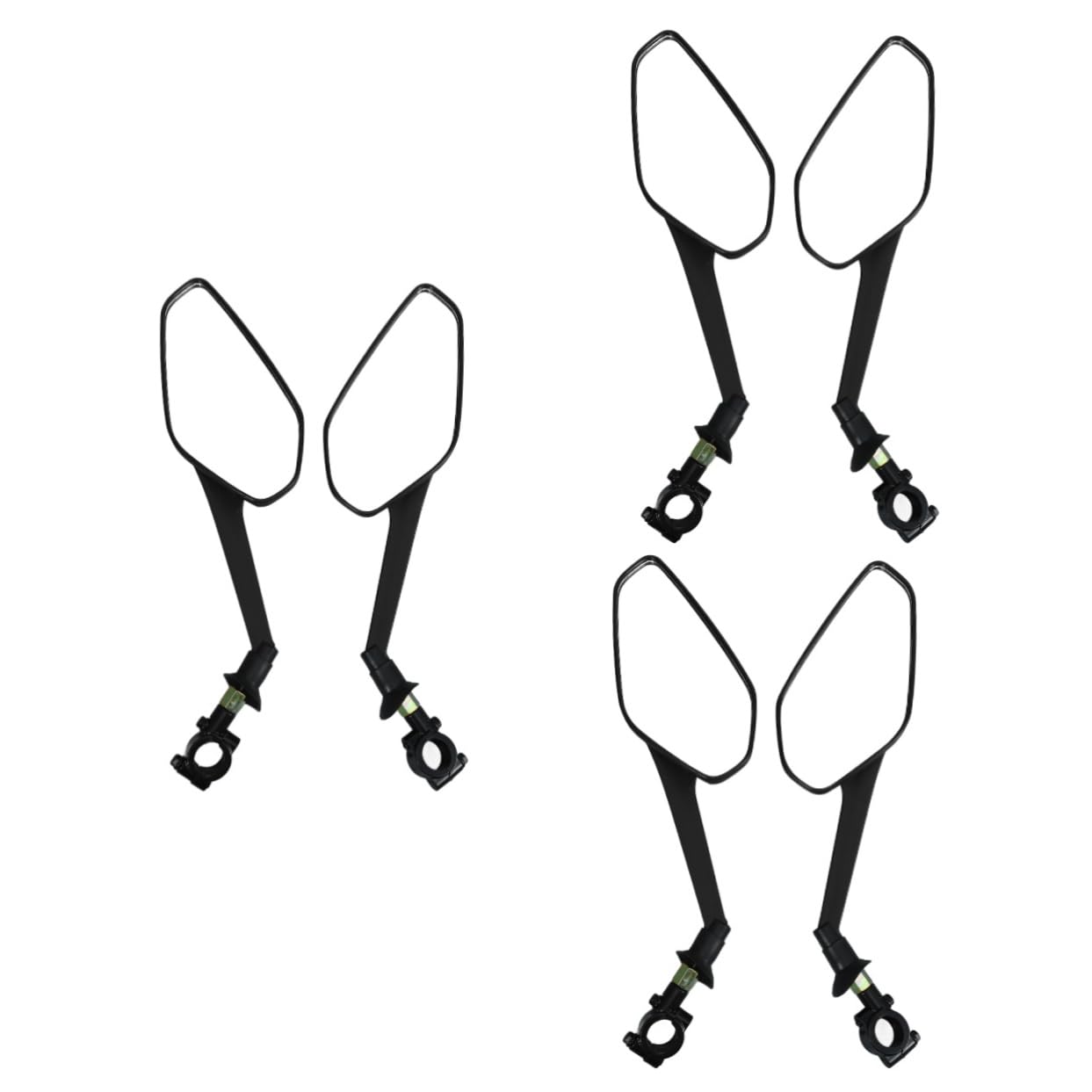 BESPORTBLE 3sets Specchietto Retrovisore Convesso Per Bicicletta Di Specchi Regolabili Per Manubrio Sicurezza e Ampio Campo Visivo Per Mountain Bike e Bici Da Strada