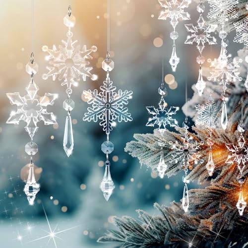 Crystal Snowflake Ornaments