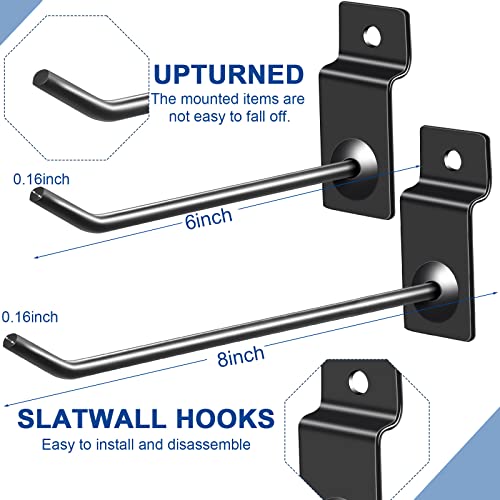 Moxweyeni 100 Pack Slatwall Hooks Panel Display Hooks Slatwall Accessories Heavy Duty Slat Wall Hanging Hooks Metal Slatwall Hooks And Hangers For Garage Shop Retail Display thumb #1