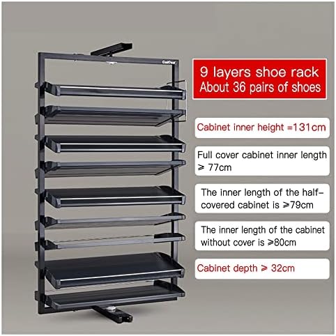 Shoe Storage Cabinet Cabinets Hallway Slim Cupboard Cupboards Hallways Slimline，Shoe Storage Cabinet - Slim Rotating Metal Rack for Narrow Spaces