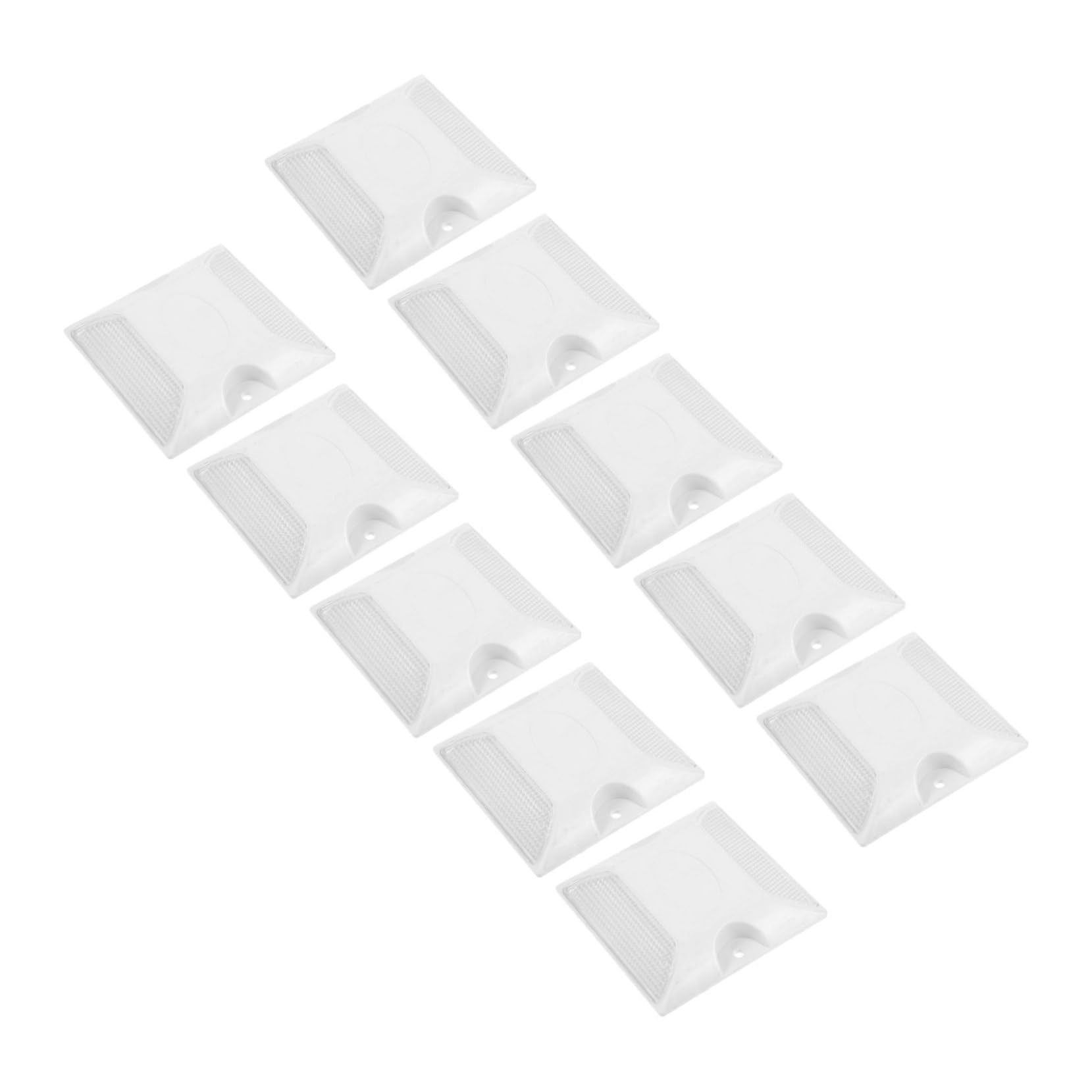 LIFKOME 3 series Marcadores De Pernos Reflectantes Marcadores De Pernos Para Pavimento Reflectores De Cruce De Peatones De Seguridad Para Carretera 10 piezas x 3