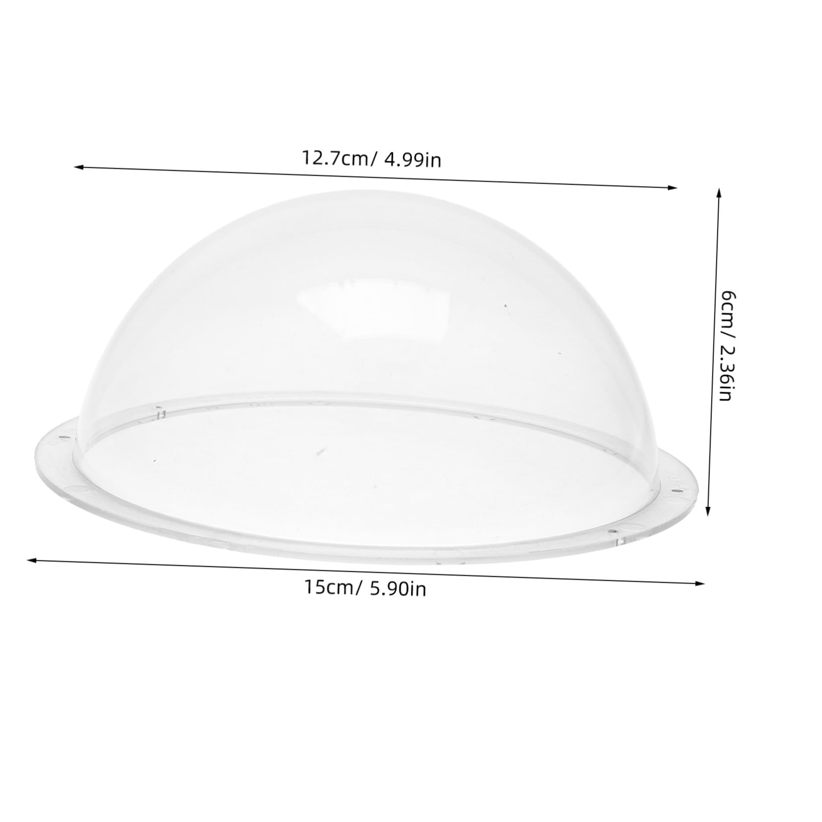 Copertura Protettiva per Dispositivo di Sicurezza in Acrilico Design Antiriflesso, Adatta a Ambienti Indoor e Commerciali, Alloggiamento a Forma di Cupola