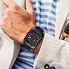 ManChDa Mens Watches - Skeleton Watch Square Dial Sport Rectangle Waterproof Analog Silicone Band Compatible with Apple Watch Band Rubber Hollow Big Dial Watch For Men Women Black #5