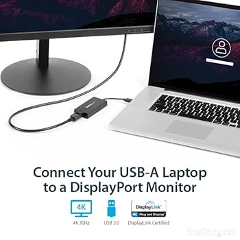 StarTech USB3.0 HDMI 4K アダプター USB32HD4K USB 3.0 to HDMI Adapter, 4K 30Hz UHD, DisplayLink Certified