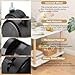 4 Pcs 1.5 Inch Swivel Caster Wheels with Locking Brake,Replacement Caster Wheels for Seats Shelves Shopping Baskets Cribs Appliances Equipment Industrial Equipment(Black)