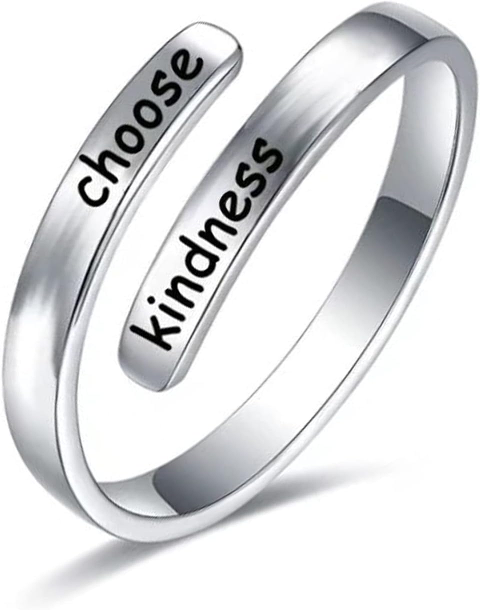 925 Sterling Silver Rings Inspirational Jewelry for Women Faith Cross Ring Gifts for Daughter Friend Faith Over Fear Wrap Open Ring Adjustable