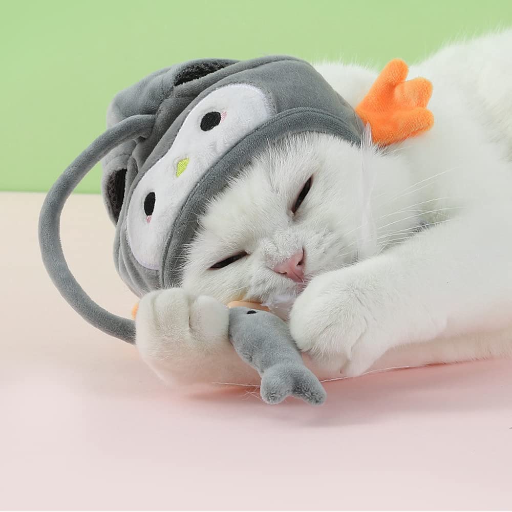 Amazon | 猫用 ペット帽子 面白い かぶりものおもちゃ かわいい 着脱