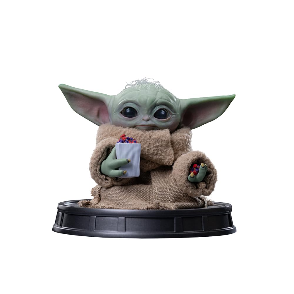 Iron Studios Kolekcjonerska statuetka Grogu Popcorn Time Movie Grogu Kolekcja Wielokolorowa Żywica Polystone 9,6 cm 3,7 cala