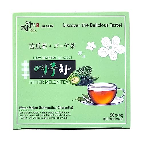 Bitter Melon Tea_50 Tea Bags_100% Natural No Addictive Low Temperature Aged Momordica Charantia Gohyah Tea_Product Of Korea #TOP1