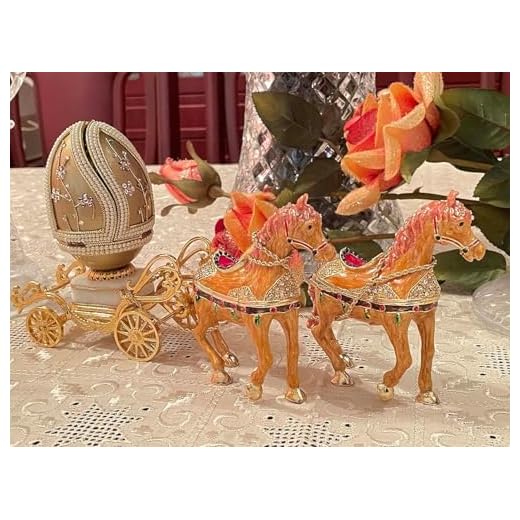 VINTAGE Faberge Egg ONEOFAKIND Luxury Proposal Ring Box for daughter Unique Wedding Ring Holder MUSICAL HANDMADE Natural Egg Artistically Hand Decorated with Austrian Gems 10ct Masterpiece Wedding