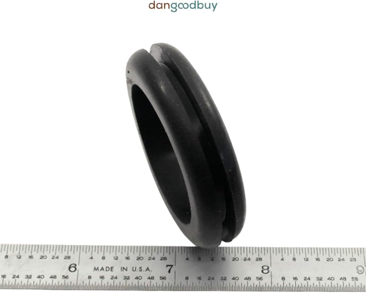 Rubber Grommet Fits 1 3/4" Hole in 1/8" Thick Panel - SBR Rubber - Has 1 1/2" Center Hole (12 Pack)