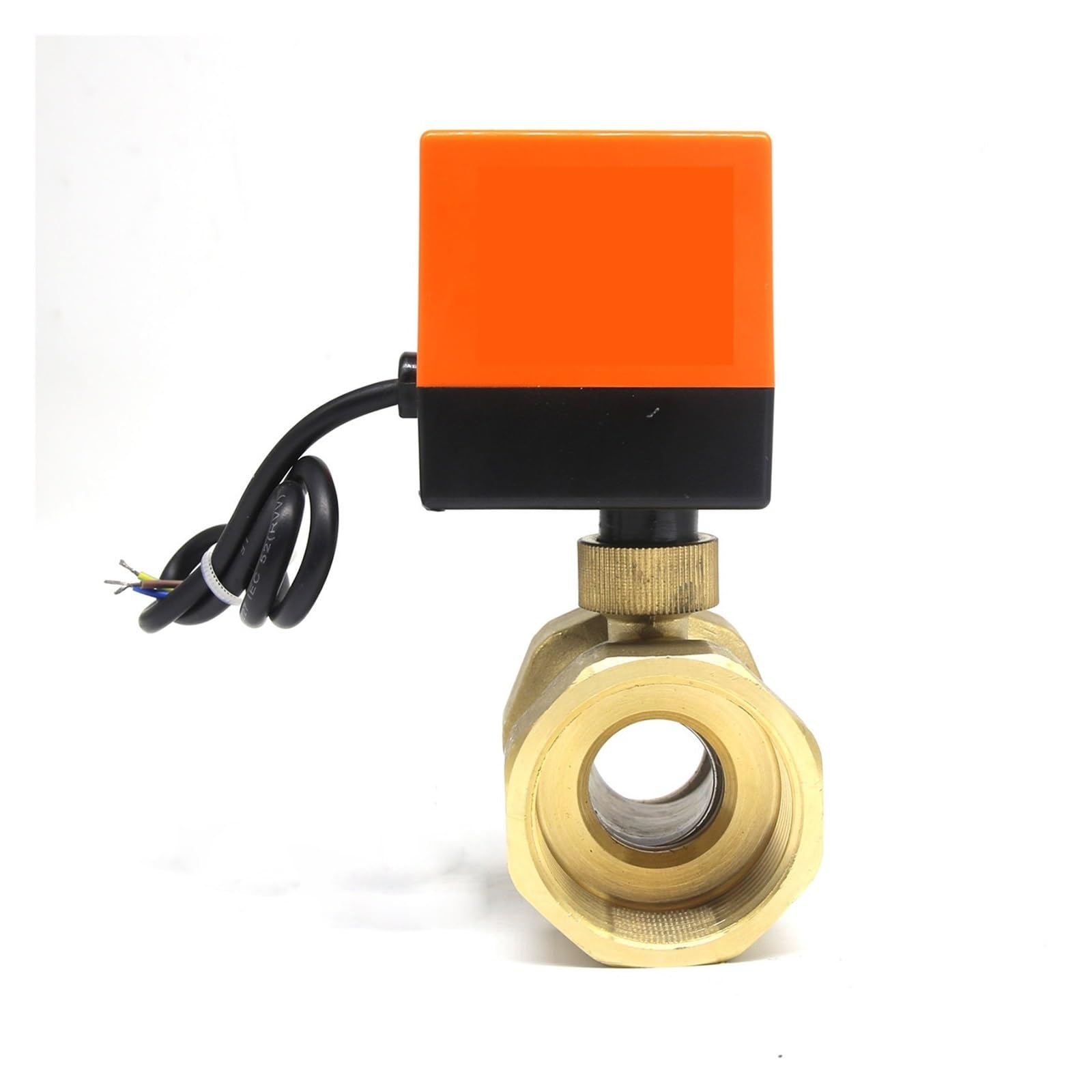 Due Valvole Motorizzate A 3 Vie A Sfera 1/4 Temperatura Elettrica Acqua Sistema Di Riscaldamento In Ottone Controllo A Tre Linee Motorizzato Dn25 (Size : 3 way DN25)