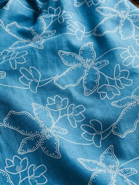 NK Textiles Floral Bandhani Pattern Print Cotton Blend Unstitched Fabric for Kurti, Gowns, Palazzo etc, 2 Meters, 2.5 Meters, 3 Meters, 5 Meters, Premium Dress Making Material (4 Colors)-image-16