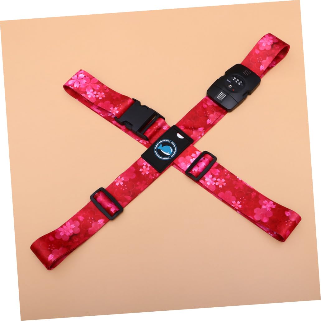 Reisegepäckgurt mit Verstellbarem Zahlenschloss aus Polyester Robuster Koffergurt Kreuzgurt für Sichere Reise und Schutz Beim Travel