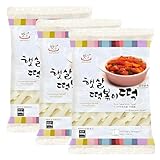 Tteokbokki Topokki - Rice Cake Pasta gruesa de arroz - Coreano Tradicional - Pasteles de Arroz en Bastones - Sin Gluten - Pack Laborawi (1800g)