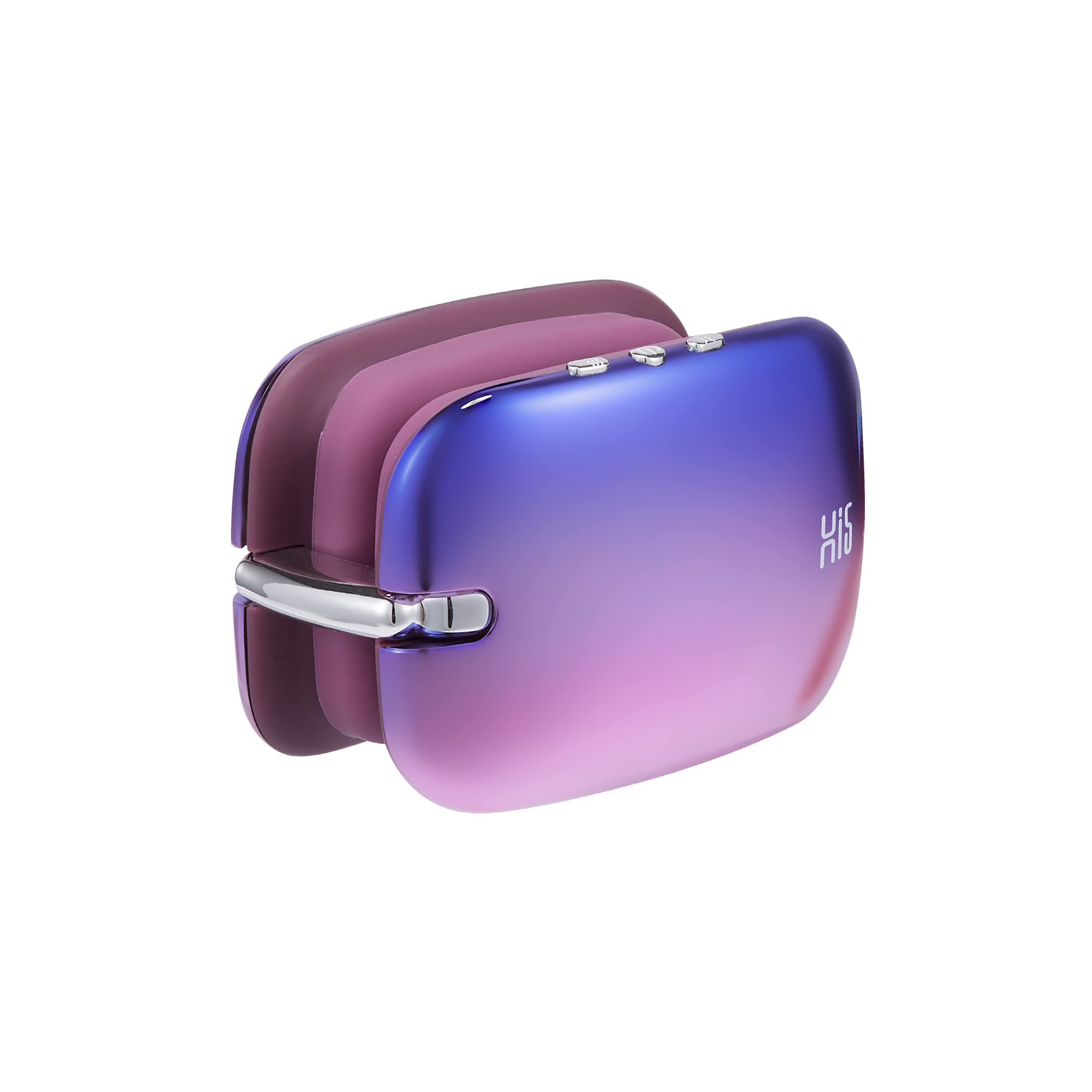 Hi5 E10 Mini massaggiatore per occhi, massaggiatore per la testa, con compressione termica contro gli occhi secchi, occhiaie, viola