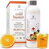 Eniva Elderberry Sambucus Immune Support Syrup, Vitamin C, Ionic ZINC, Vitamin D, Echinacea,...