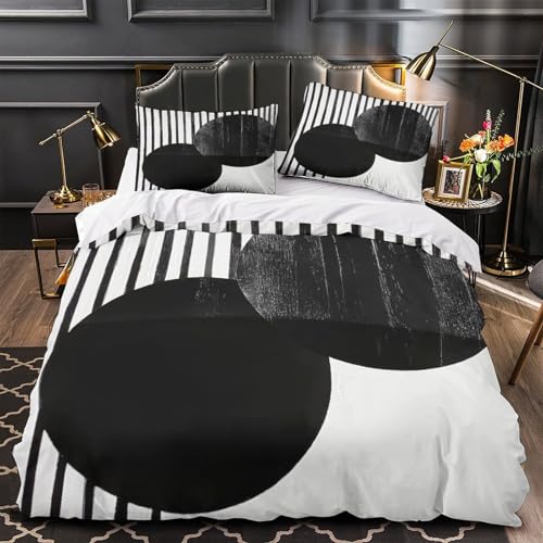 Housse de couette lit king parure design abstrait pour un cocon de douceur - 2