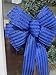 Sparkly Blue Patriotic Bow, Summer Bow for Wreath, Swag or Lantern, Summer Bow Decor 10 x 16, Patriotic 4th of July Memorial Day Veterans Day Memorial