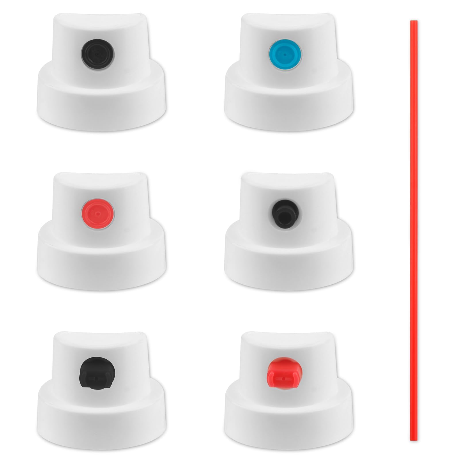 6PCS spray paint caps, Spray Paint Nozzles/Aerosol Spray Can Cover, Spray Paint Caps Replacement Caps, Spray Can Nozzle for for Home Improvement, Spray Painting Art, Street Art Tips