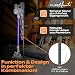 PureMounts Staubsauger Ständer Halterung universal kompatibel mit Dyson, Philips, Samsung, Bosch, Miele, Anyson, Xiaomi, Bodenständer, Zubehör Halter, Schwarz