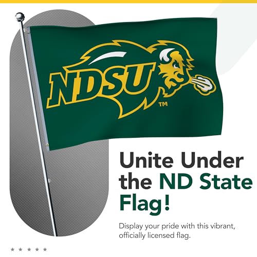 Bandera de North Dakota State de nailon de 3 x 5 pies para mástil exterior 7