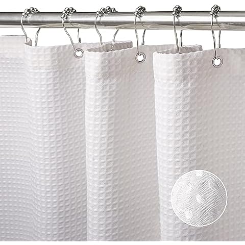 VANZAVANZU Waffle Fabric Shower Curtain Cover