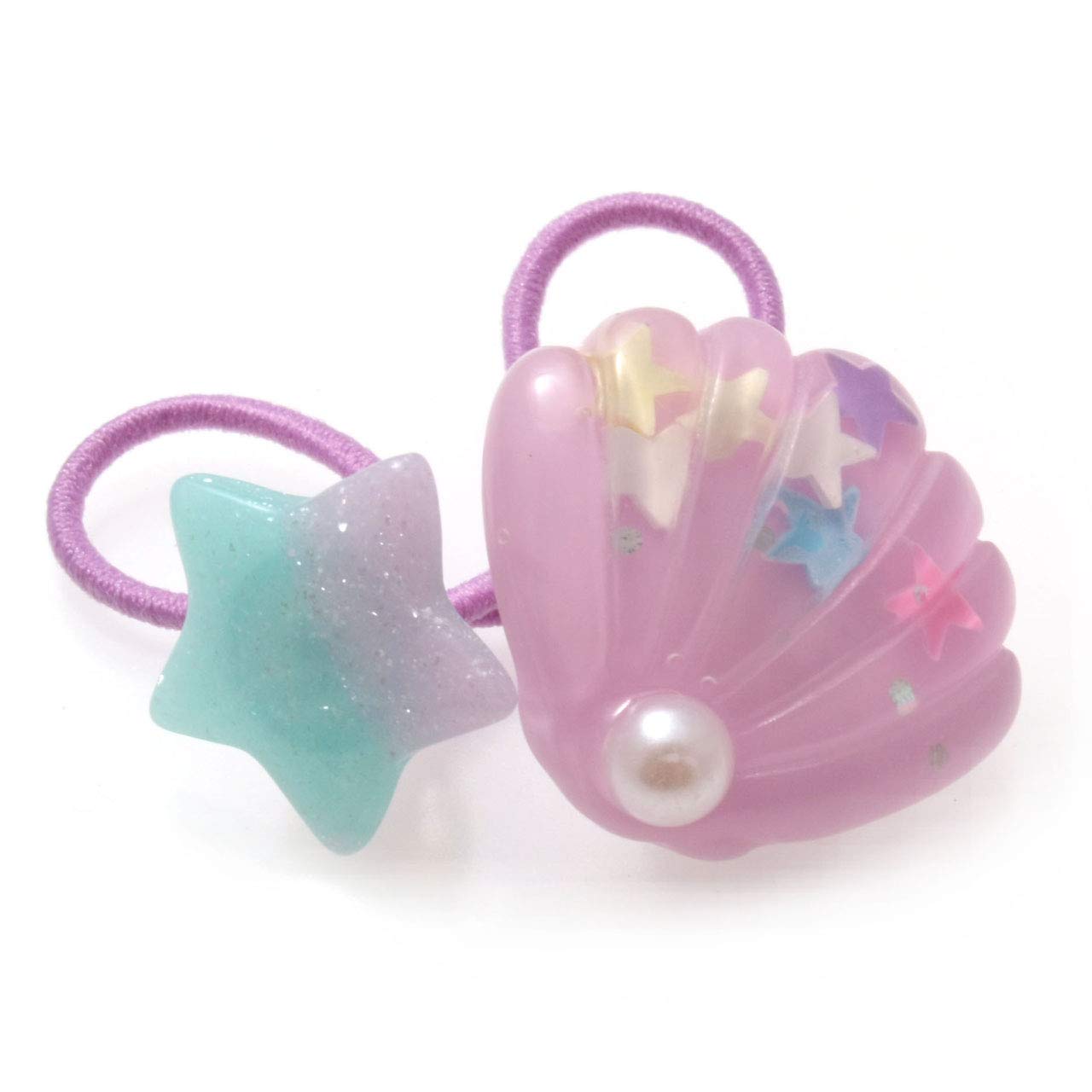 Amazon.co.jp: ヘアゴム シェル 真珠貝 パール C25-11 女の子 子ども  