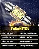 YONGMING 36mm C5W Festoon LED number plate bulb,239 6418 Canbus Error Free LED Dome Reading Light, DC/AC 12V Super Bright White 7500K，8 Packs - Image 4