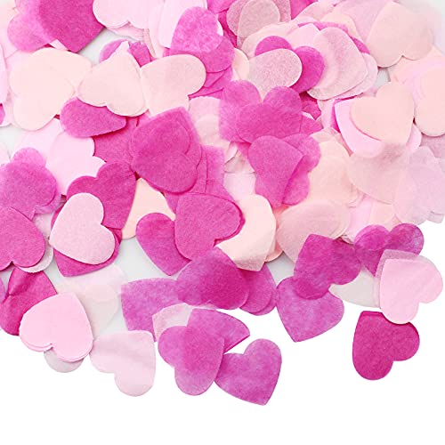 suaywo 40G/4000 Piezas Confeti Corazones Multicolor Confeti de Papel Confeti Cumpleaños para Bodas,...