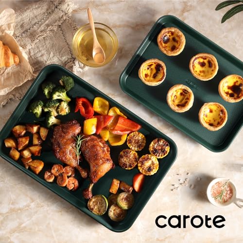 Save 60% on CAROTE 3-Piece Baking Pan Set - Deep Olive Green - Image 7