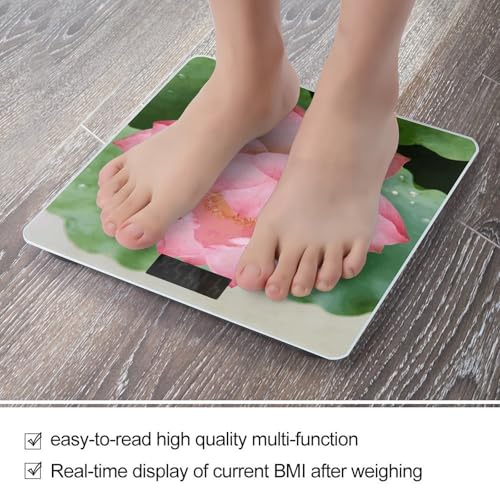 Báscula Digital de Baño con Pantalla LED Clara y Plataforma de Cristal Templado miniatura 5