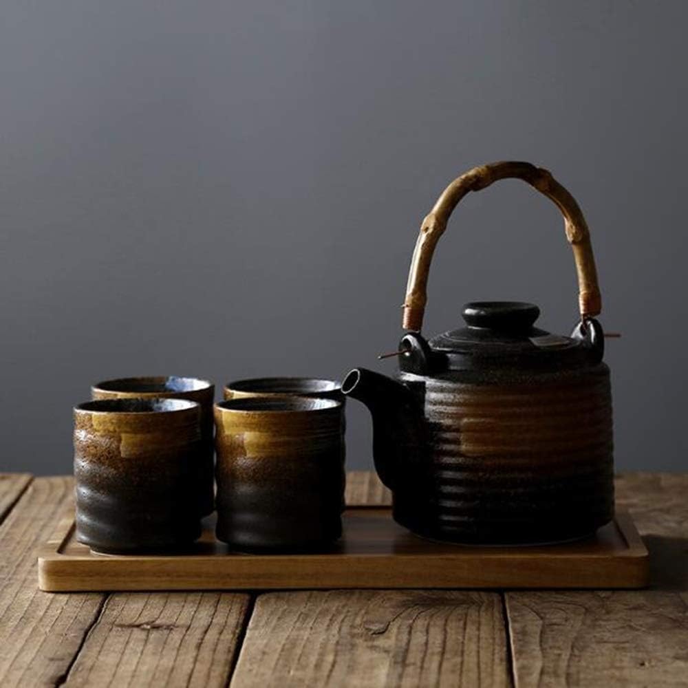 Exquisite tea set, Ceramic Teapot 1000ml, Tea Cup 170ml, Home Outdoor, Suitable for Home Office For Household,Cooking Dining