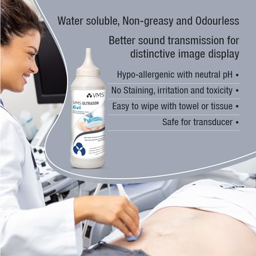 Image of VMS Ultrason /Physiotherapy Ultrasound Gel 5 Litre Jar (Transparent) with free 250 ml ultrasound gel