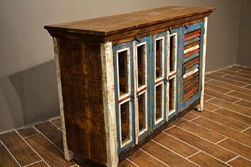 Crafters And Weavers Reclaimed Wood Sideboard Cabinet / Bookcase / China Cabinet / Tv Credenza #TOP1