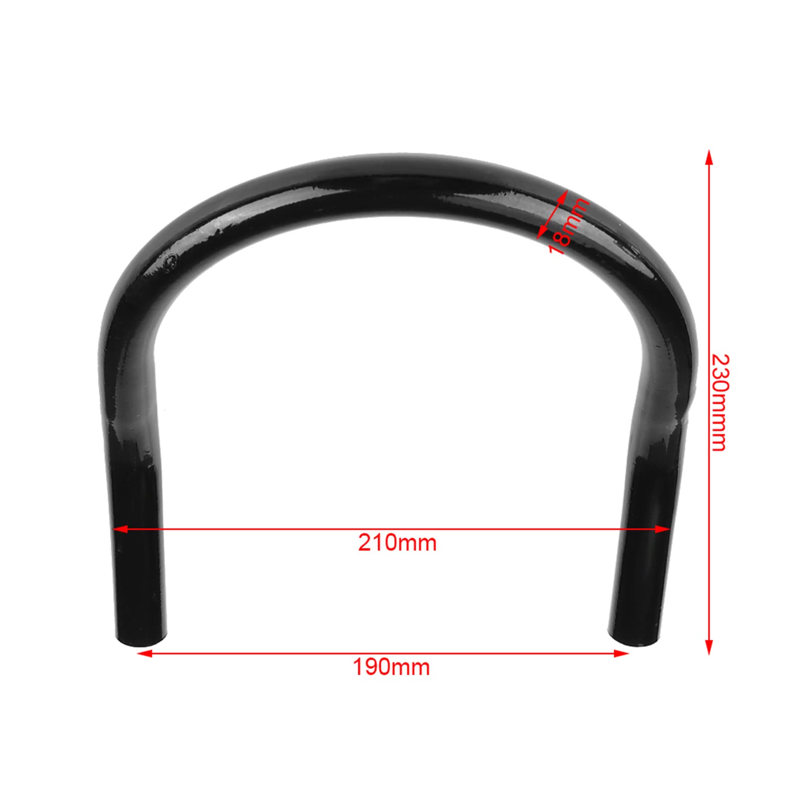 Telaio Moto Sedile Posteriore Staffa di Montaggio 230mm Curva Telaio Cafe Racer Universale