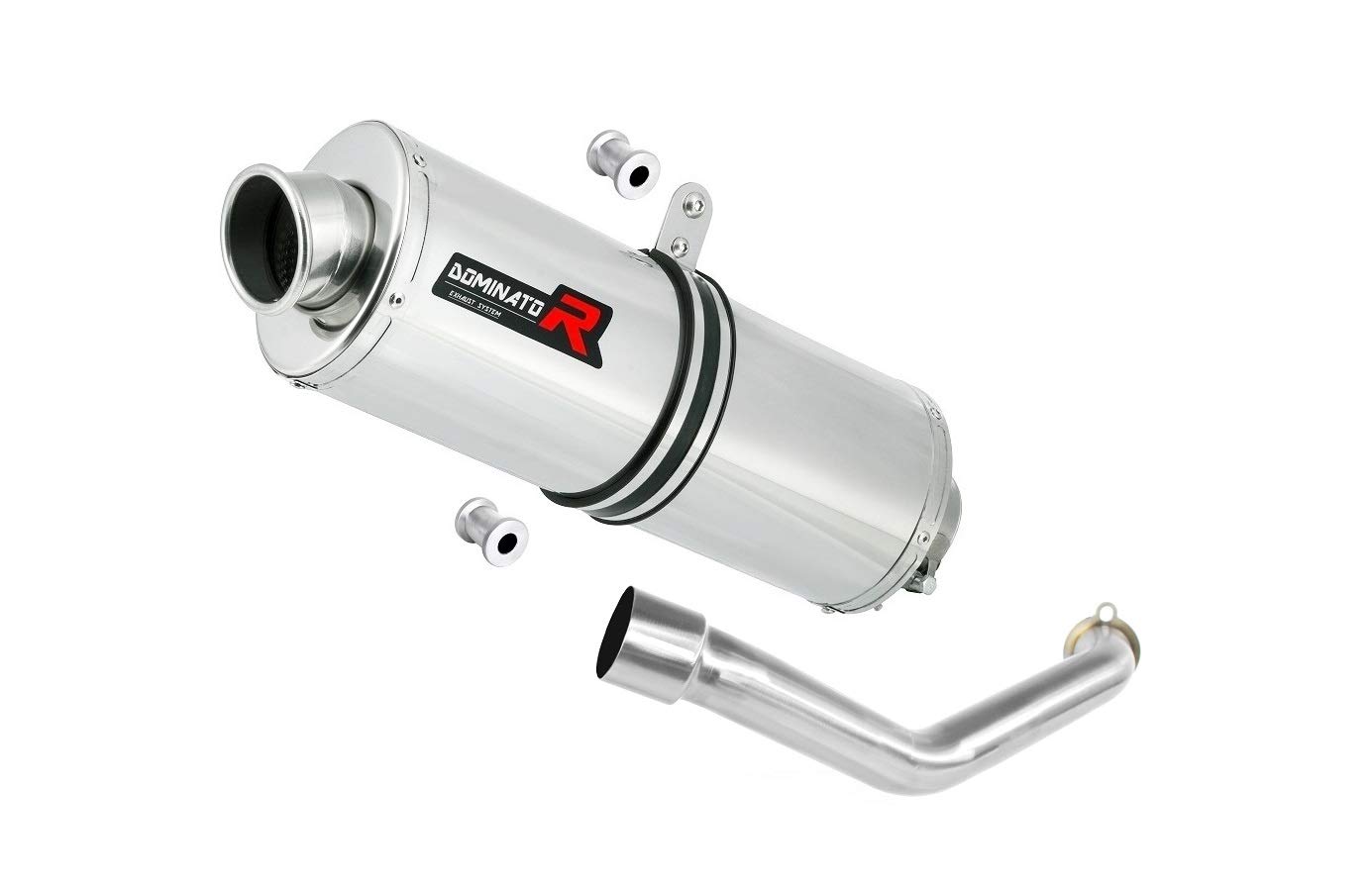 BURGMAN 400 Marmitta racing OVAL Dominator Exhaust Terminale di Scarico Silenziatore 1998 1999 2000 2001 2002