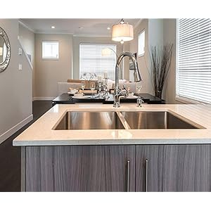 AARVIK Stainless Steel Kitchen Sink Double Bowl with Waste Coupling with Waste Pipe 37X18X10