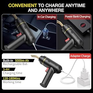 Ghguole Upgraded 200W Welder, 5000mAh Rechargeable Welding Kit with 1200 Pcs Hot Stapler, Portable Car Bumper Repair Kit for Crack Repair