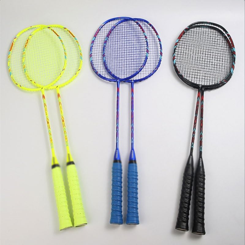 Badminton Racket Racket Fast Rebound Professional Training Racket Set(Blue)