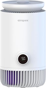 Air Purifier and Humidifier Combo for Bedroom, 2-in-1 HEPA Air Purifier with Evaporative Humidifier, Separate Air & Moisture System, Removes Dust Smoke Pet Dander, Quiet Sleep Mode