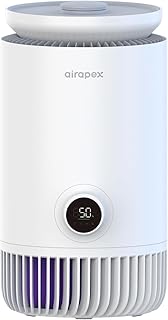 T3 Purificateurs d'air pour Chambre à Coucher,FFiltre HEPA pour Éliminer les Allergies, la Poussière, le Pollen, les Odeurs de Squames D'animaux