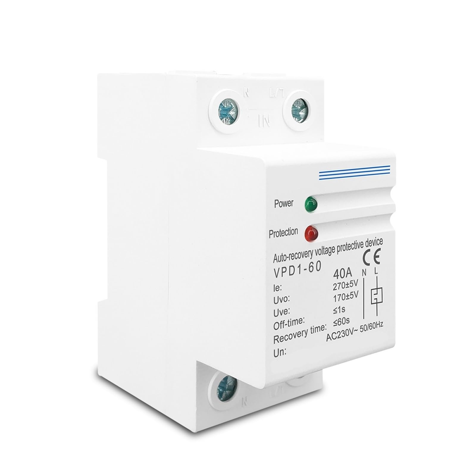 Stabilizzatore Tensione AC230V - Protezione Sovratensione E Sottotensione 63A - Foto 8