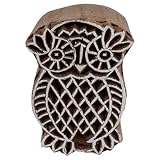 Stempel aus Holz Eule 5,5cm Uhu Kauz Holzstempel
