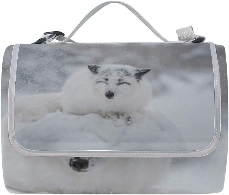 レジャーシート 冬の動物 ピクニック 折りたたみ 撥水 アウトドア クッション マット コンパクト 花見 運動会 キャンプ 遠足 花