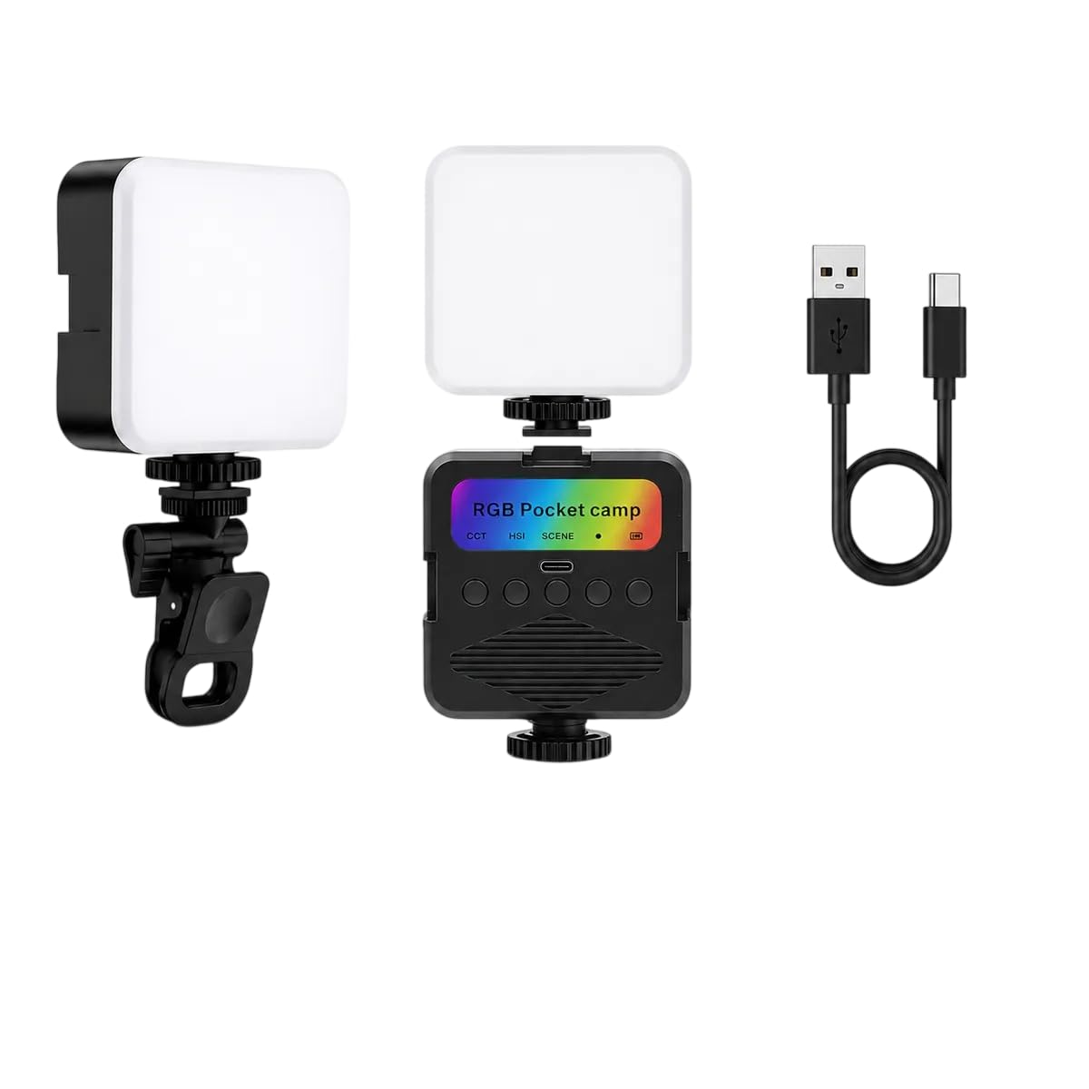 ENNIX XY-83 RGB LED Video Light with RGB+CCT Lighting, Adjustable Brightness, Rechargeable Battery, Universal Clip, Portable Camera Light for YouTube, Vlogging, Photography, Reels & Live Streaming-image-25