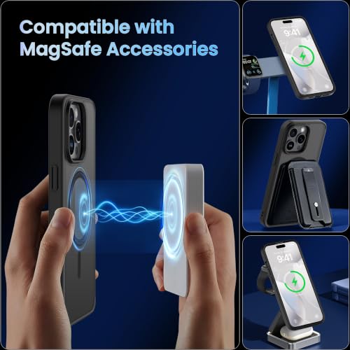Image of CACOE Magnetic Case for iPhone 14 Pro 6.1 inch, Matte Black