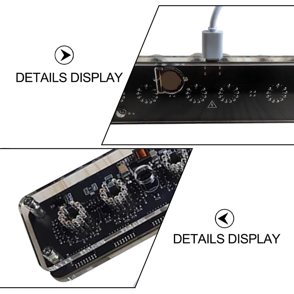 IN14 Nixie Tube Clock Base, soporte de enchufe de 6 dígitos para