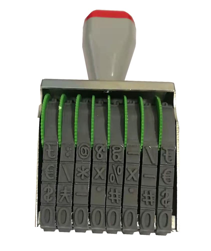 WANLIAN 8 Line Custom Stamp - Personalized Name Stamp for Office, Teacher, Address & Business Label Stamp, Date Stamp,Receiving, Expiration and Due Dates