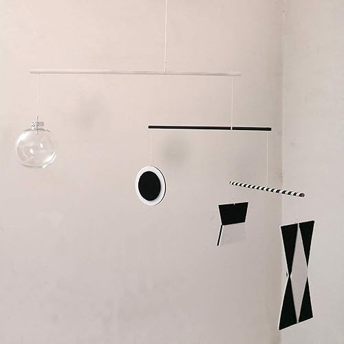 Miniatura 3 de Munari mobile Montessori toy white black felt Baby Shower bath Christmas New Year's gift Inspired Visual
